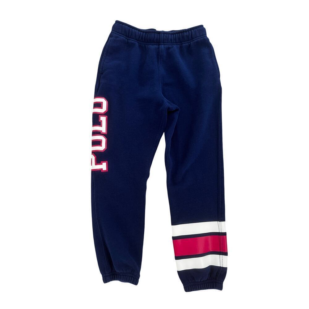 Ralph Lauren Kids Navy Logo Joggers Size 6/7 - Picture 1 of 4